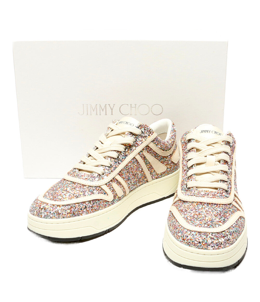 ジミーチュウ 美品 スニーカー HAWAII グリッター レディース SIZE 38 1/2 JIMMY CHOO